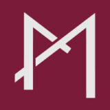 logotipo en guinda